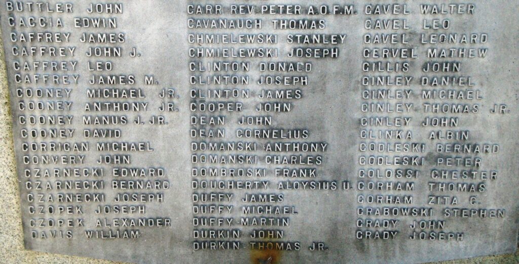 WILKES BARRE WAR MEMORIAL STONE H