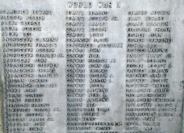 WILKES BARRE WAR MEMORIAL STONE G