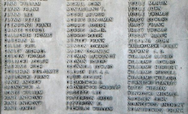 WILKES BARRE WAR MEMORIAL STONE F