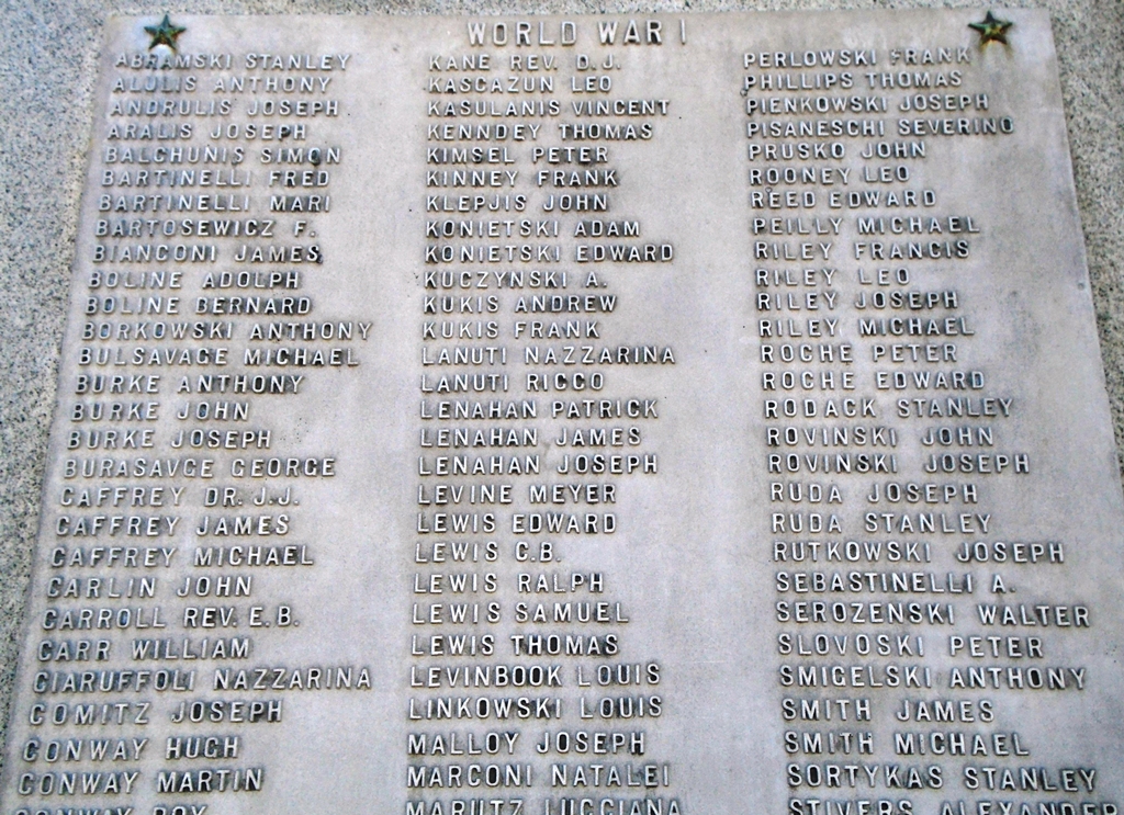 WILKES BARRE WAR MEMORIAL STONE D
