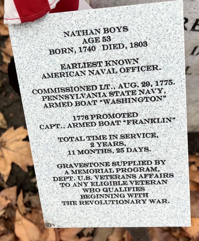 NATHAN BOYS REVOLUTIONARY WAR MEMORIAL STONE