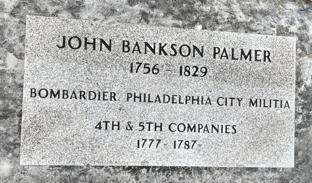 JOHN BANKSON PALMER MEMORIAL STONE