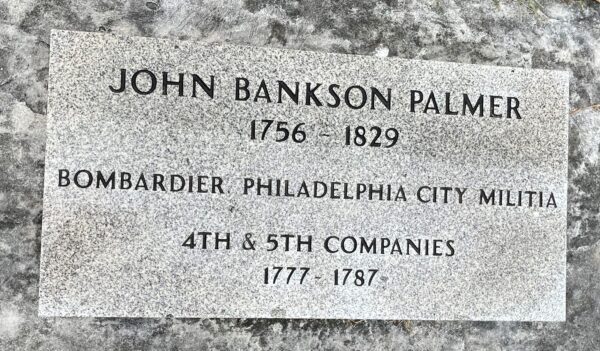 JOHN BANKSON PALMER MEMORIAL STONE