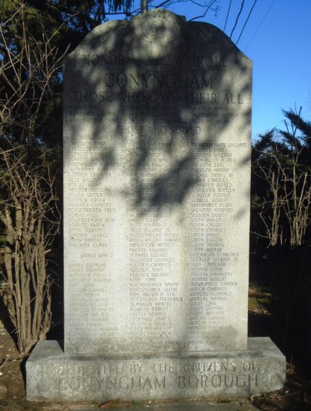 CONYNGHAM BOROUGH HONOR ROLL MEMORIAL