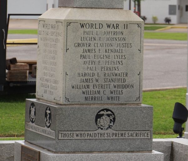 THOSE WHO PAID THE SUPREME SACRIFICE MEMORIAL SIDE C