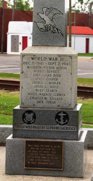 THOSE WHO PAID THE SUPREME SACRIFICE MEMORIAL SIDE B