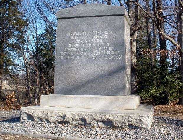 THIRTY SIXTH WISCONSIN VOLUNTEER INFANTRY WAR MEMORIAL