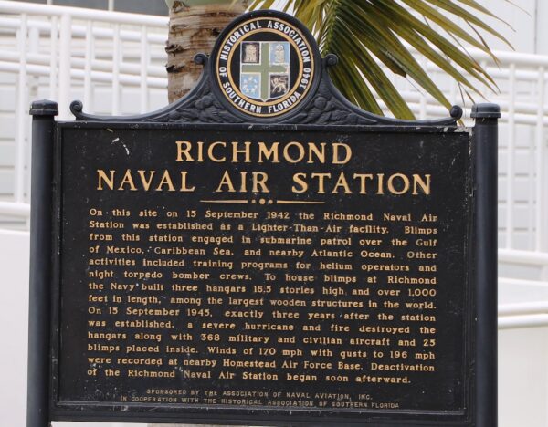 RICHMOND NAVAL AIR STATION WAR MEMORIAL MARKER