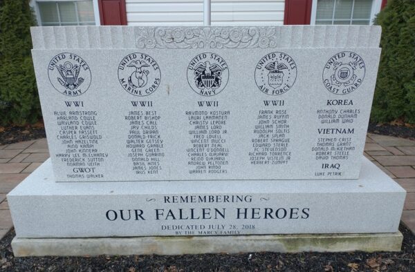 MARCY FAMILY REMEMBERING OUR FALLEN HEROES MEMORIAL