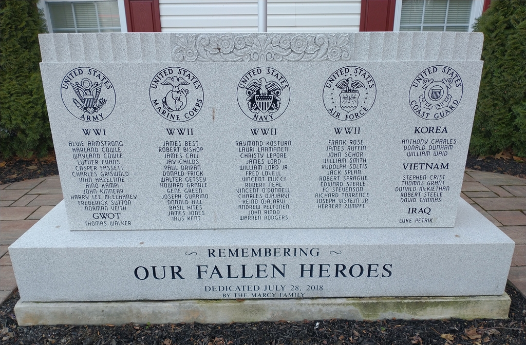 MARCY FAMILY REMEMBERING OUR FALLEN HEROES MEMORIAL