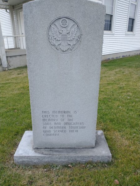 DENMARK TOWNSHIP VETERANS MEMORIAL