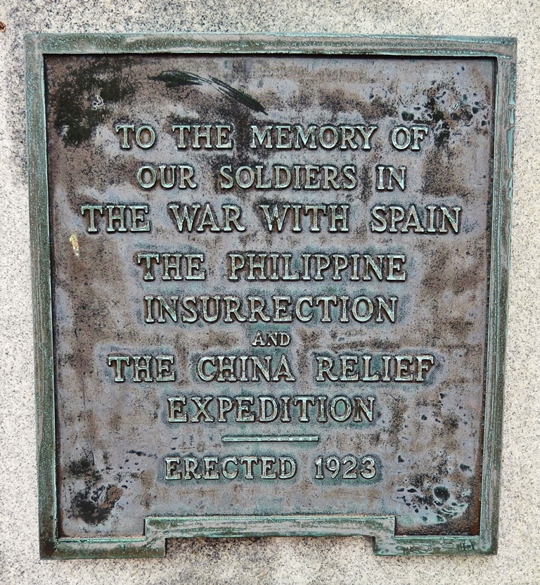 ALLIANCE SPANISH-AMERICAN WAR MEMORIAL PLAQUE