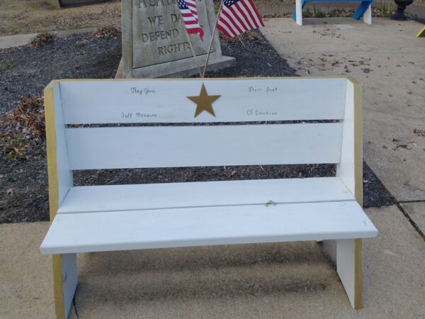 VALLEY HEAD SUPREME SACRIFICE WAR MEMORIAL BENCH A