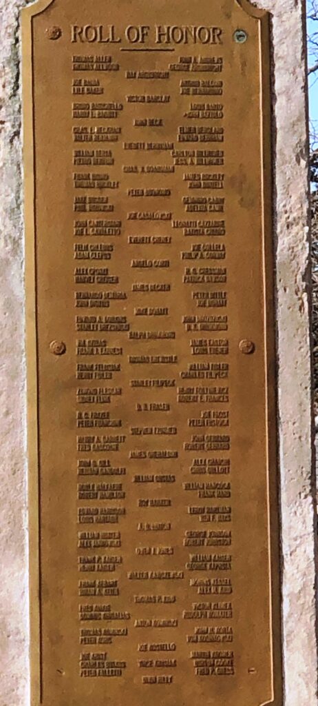 OGLESBY GREAT WAR MEMORIAL PLAQUE B