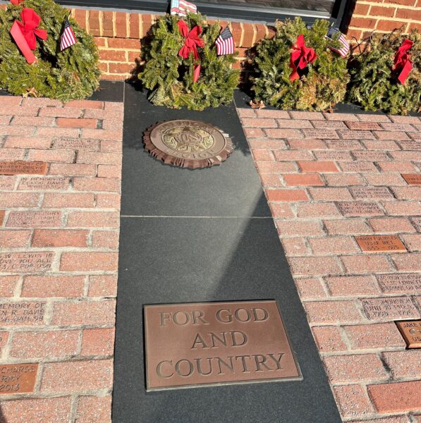 AMERICAN LEGION FOR GOD AND COUNTRY MEMORIAL PLAQUE