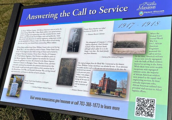 ANSWERING THE CALL TO SERVICE WAR MEMORIAL PANEL
