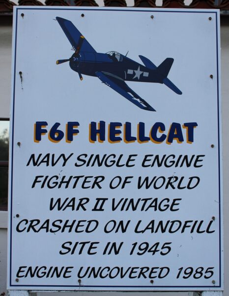 F6F HELLCAT WAR MEMORIAL PLAQUE