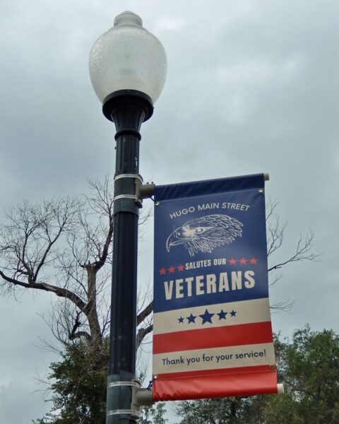 HUGO VETERANS MEMORIAL BANNER