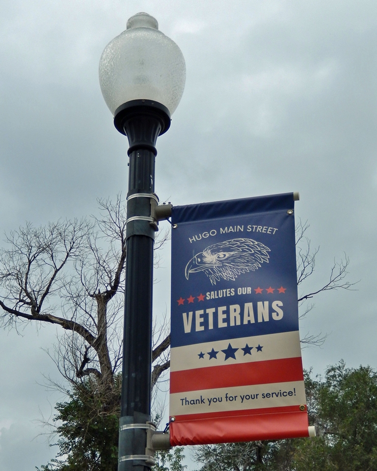 HUGO VETERANS MEMORIAL BANNER