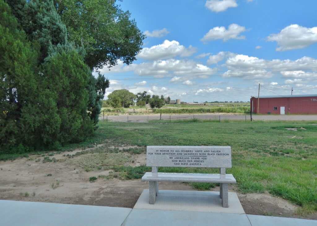 IRAQI FREEDOM WAR MEMORIAL BENCH