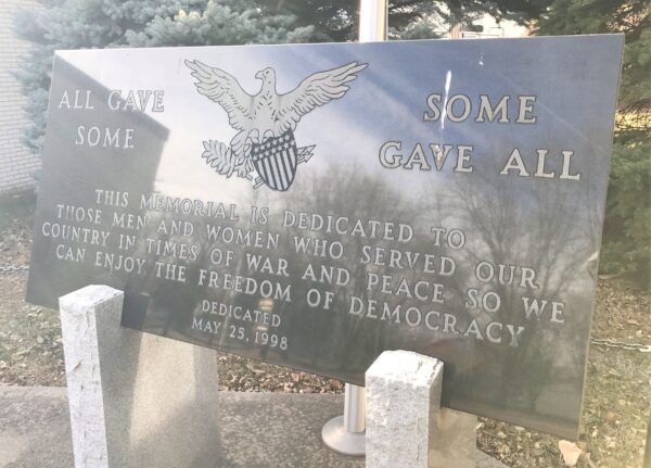 TABOR ALL GAVE SOME SOME GAVE ALL MEMORIAL CENTER STONE