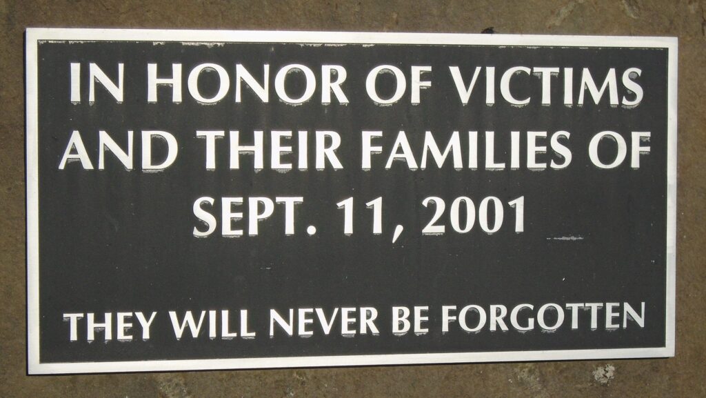 NEW WINDSOR SEPT. 11, 2001 MEMORIAL PLAQUE