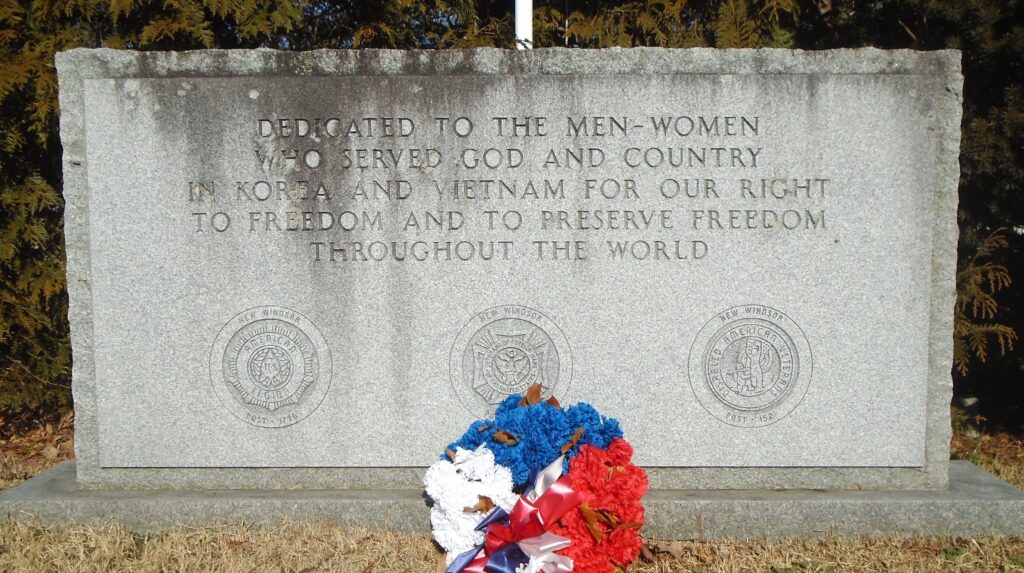 NEW WINDSOR KOREA AND VIETNAM WARS MEMORIAL FLAGPOLE STONE