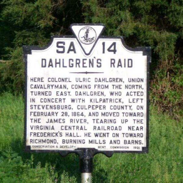 DAHLGREN’S RAID WAR MEMORIAL MARKER