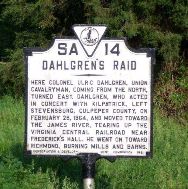 DAHLGREN’S RAID WAR MEMORIAL MARKER