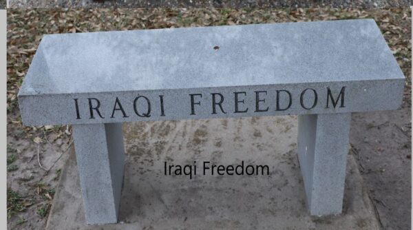 REFUGIO VETERANS MEMORIAL BENCH G