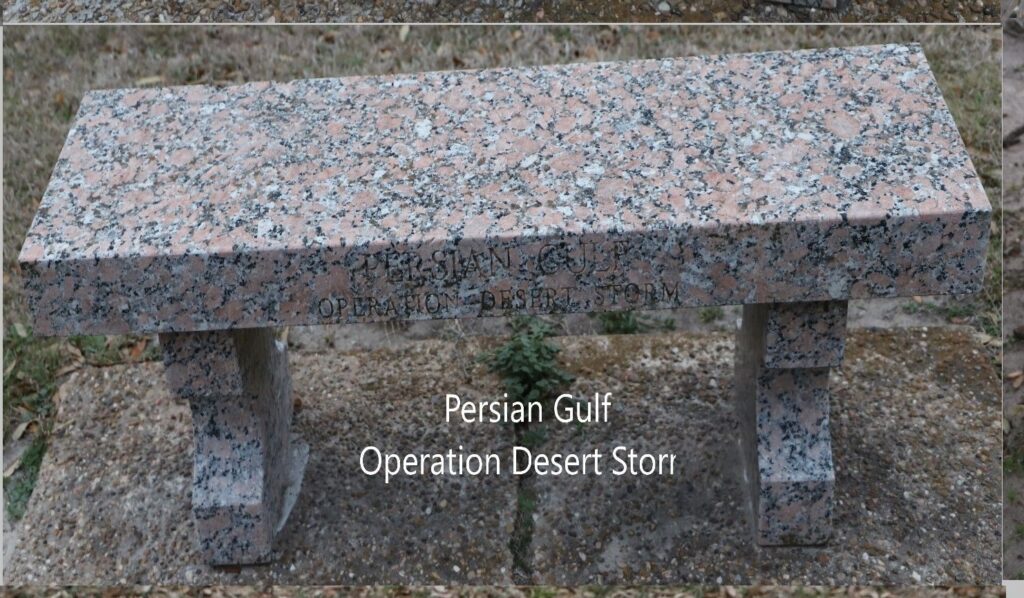 REFUGIO VETERANS MEMORIAL BENCH E