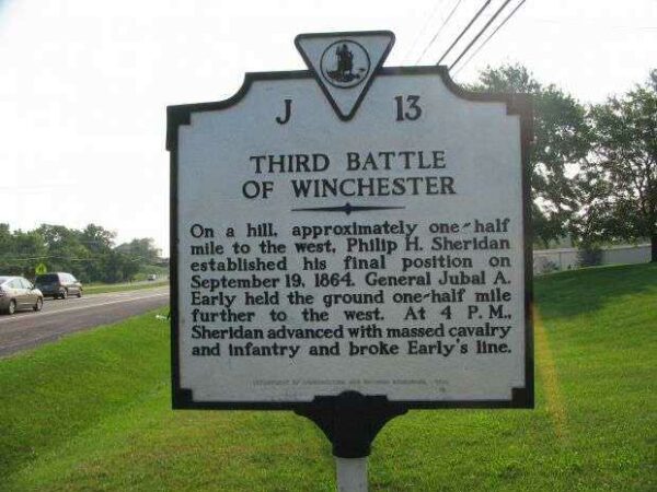 THIRD BATTLE OF WINCHESTER WAR MEMORIAL MARKER II