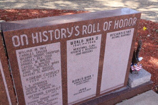 SCURRY COUNTY SUPREME SACRIFICE WAR MEMORIAL RIGHT STONE