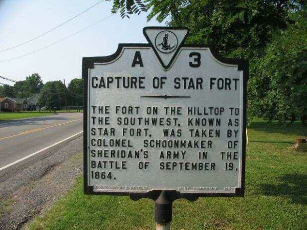 CAPTURE OF STAR FORT WAR MEMORIAL MARKER