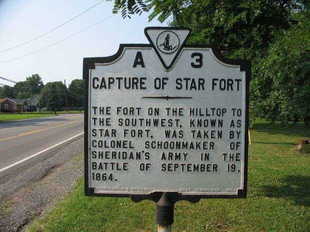 CAPTURE OF STAR FORT WAR MEMORIAL MARKER
