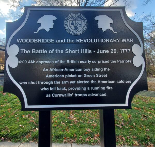 WOODBRIDGE AND THE REVOLUTIONARY WAR MEMORIAL MARKER