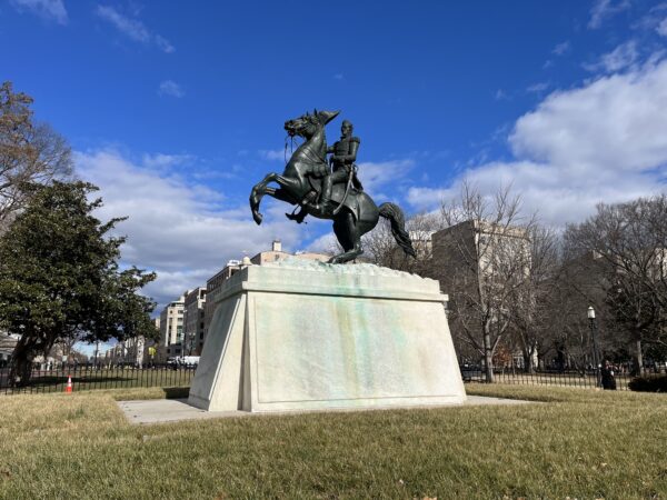 LAFAYETTE SQUARE PARK ANDREW JACKSON EQUESTRIAN MEMORIAL