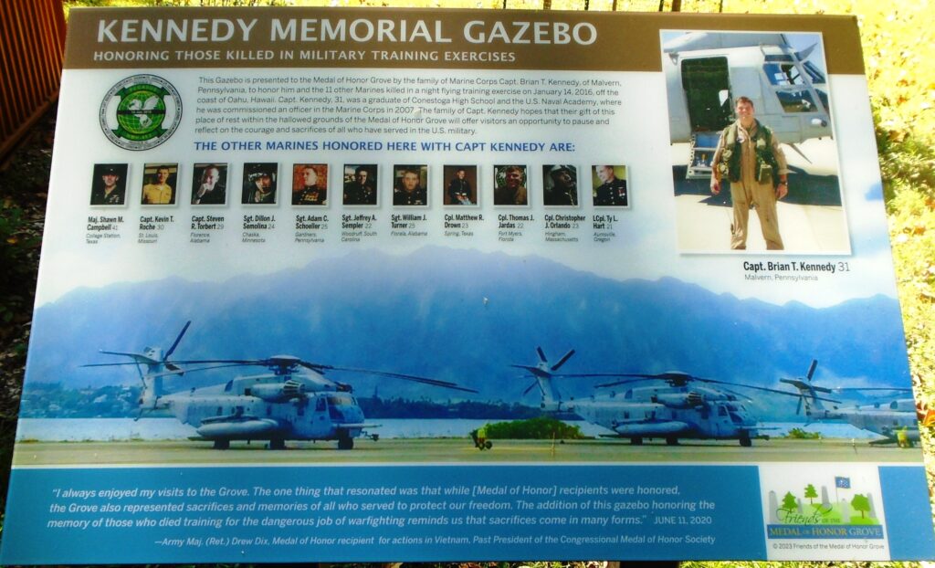 KENNEDY MEMORIAL GAZEBO PANEL