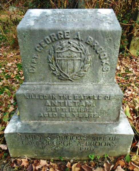 CAPT. GEORGE A. BROOKS WAR MEMORIAL CEMETERY STONE