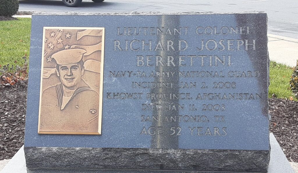 RICHARD JOSEPH BERRETTINI WAR MEMORIAL