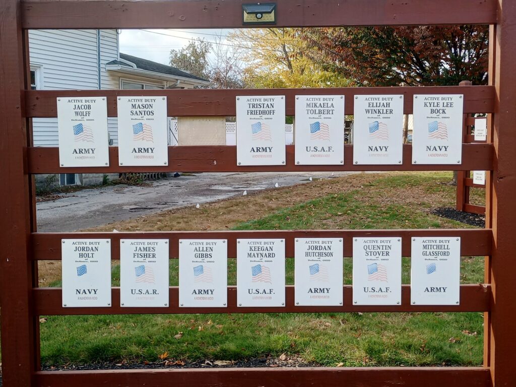 HOMETOWN HEROES PARK SERIES TWO MEMORIAL PANEL D