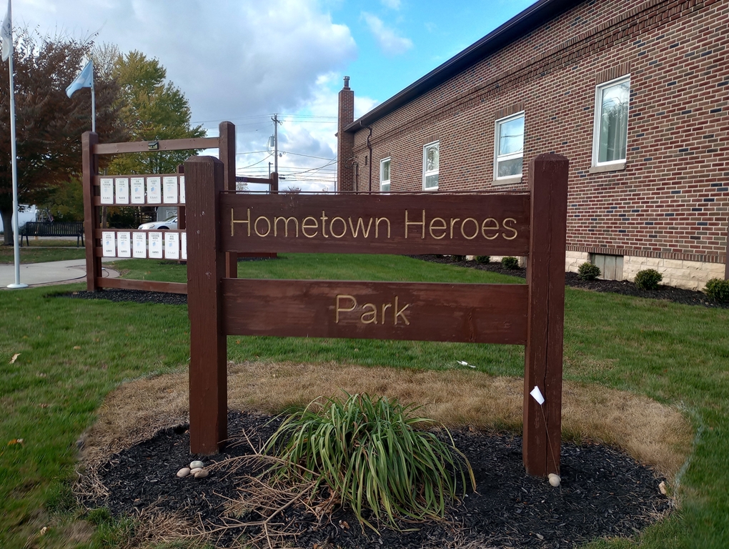 HOMETOWN HEROES PARK SERIES TWO MEMORIAL MARKER