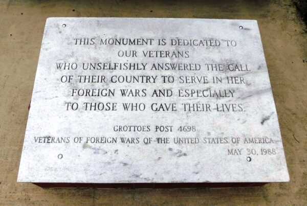 VFW POST 4698 WAR VETERANS MEMORIAL TABLET