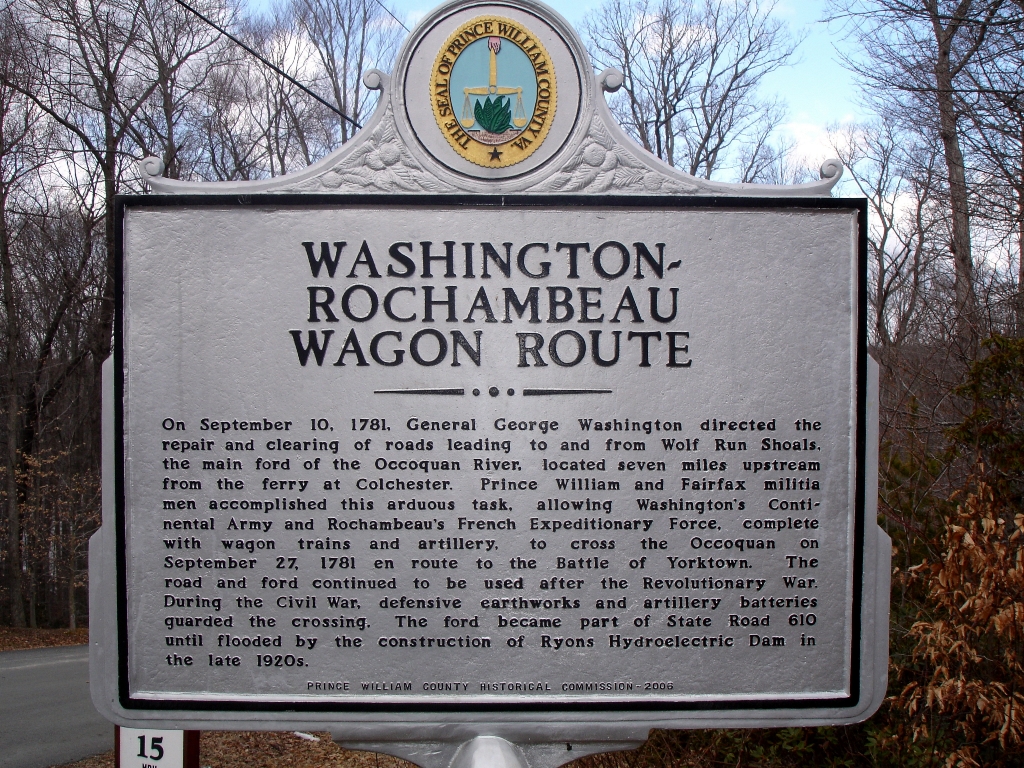 WASHINGTON-ROCHAMBEAU WAGON ROUTE MEMORIAL MARKER