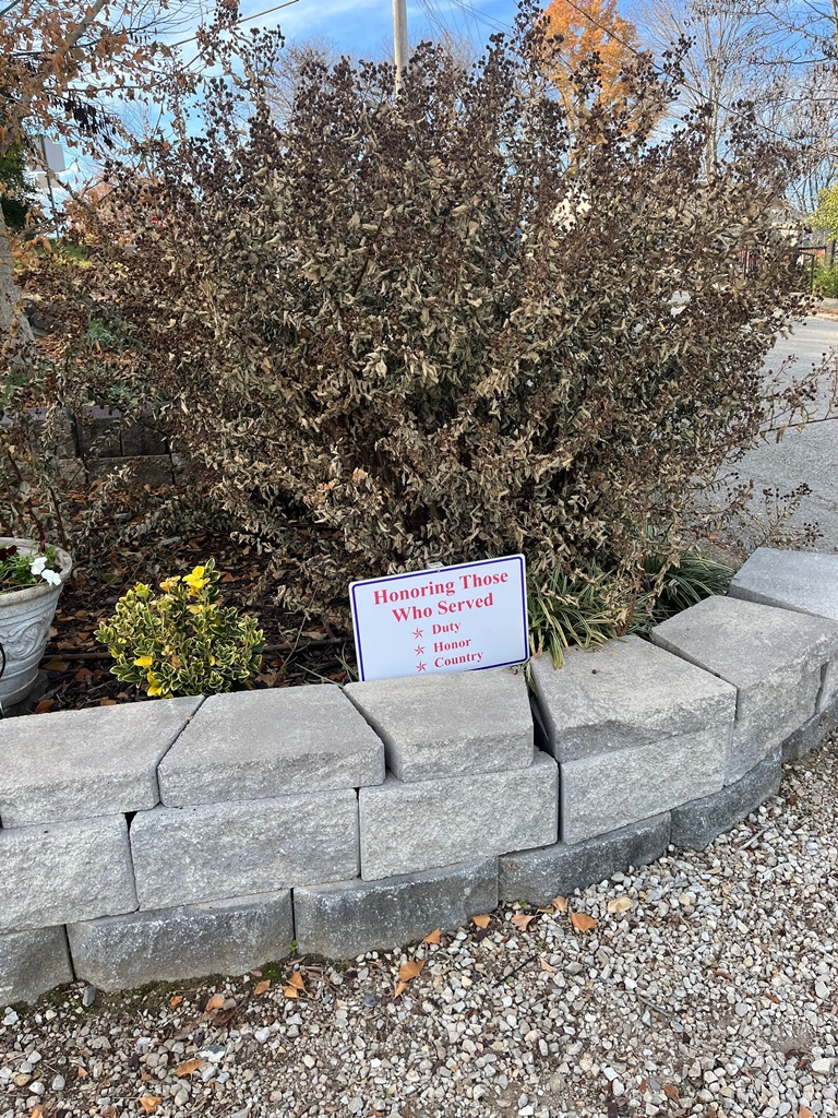 BRANSON HONORING THOSE WHO SERVED MEMORIAL GARDEN