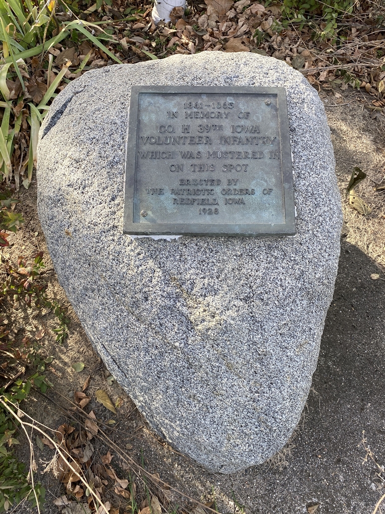 CO. H. 39TH IOWA VOLUNTEER INFANTRY WAR MEMORIAL