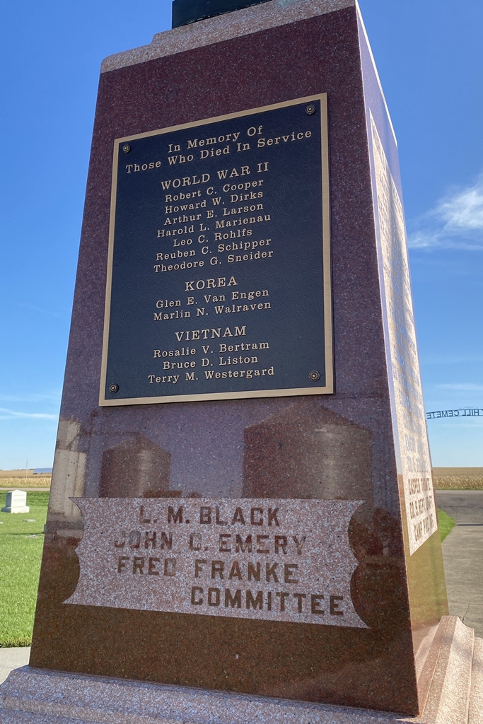 IRETON CEMETERY WAR VETERANS MEMORIAL SIDE D