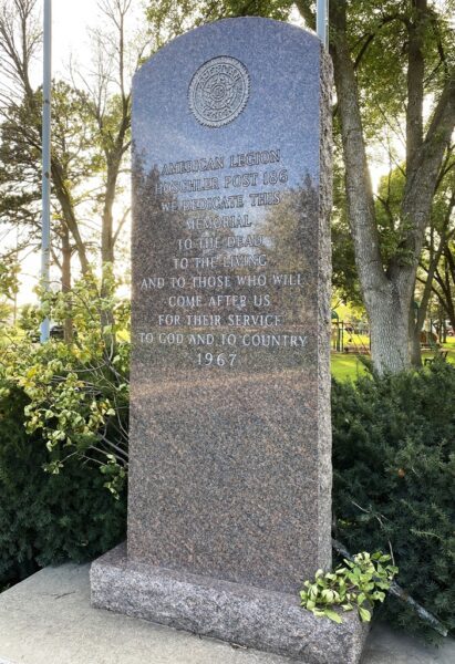 AMERICAN LEGION HOSCHLER POST 186 VETERANS MEMORIAL