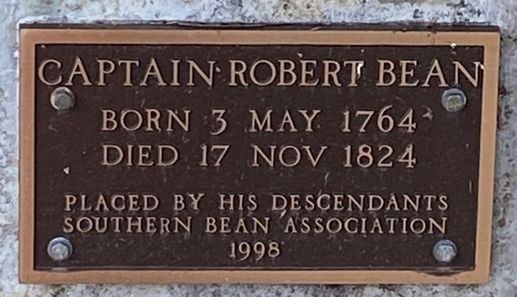 CAPTAIN ROBERT BEAN WAR MEMORIAL PLAQUE B