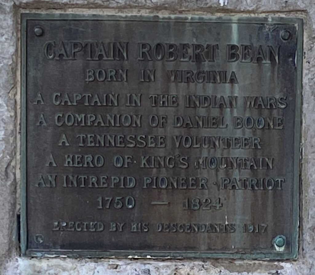 CAPTAIN ROBERT BEAN WAR MEMORIAL PLAQUE A